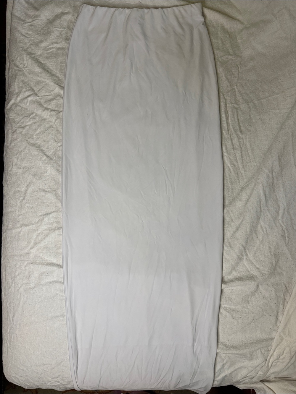 White Women's Maxi Skirt - Classic Elastic Waist